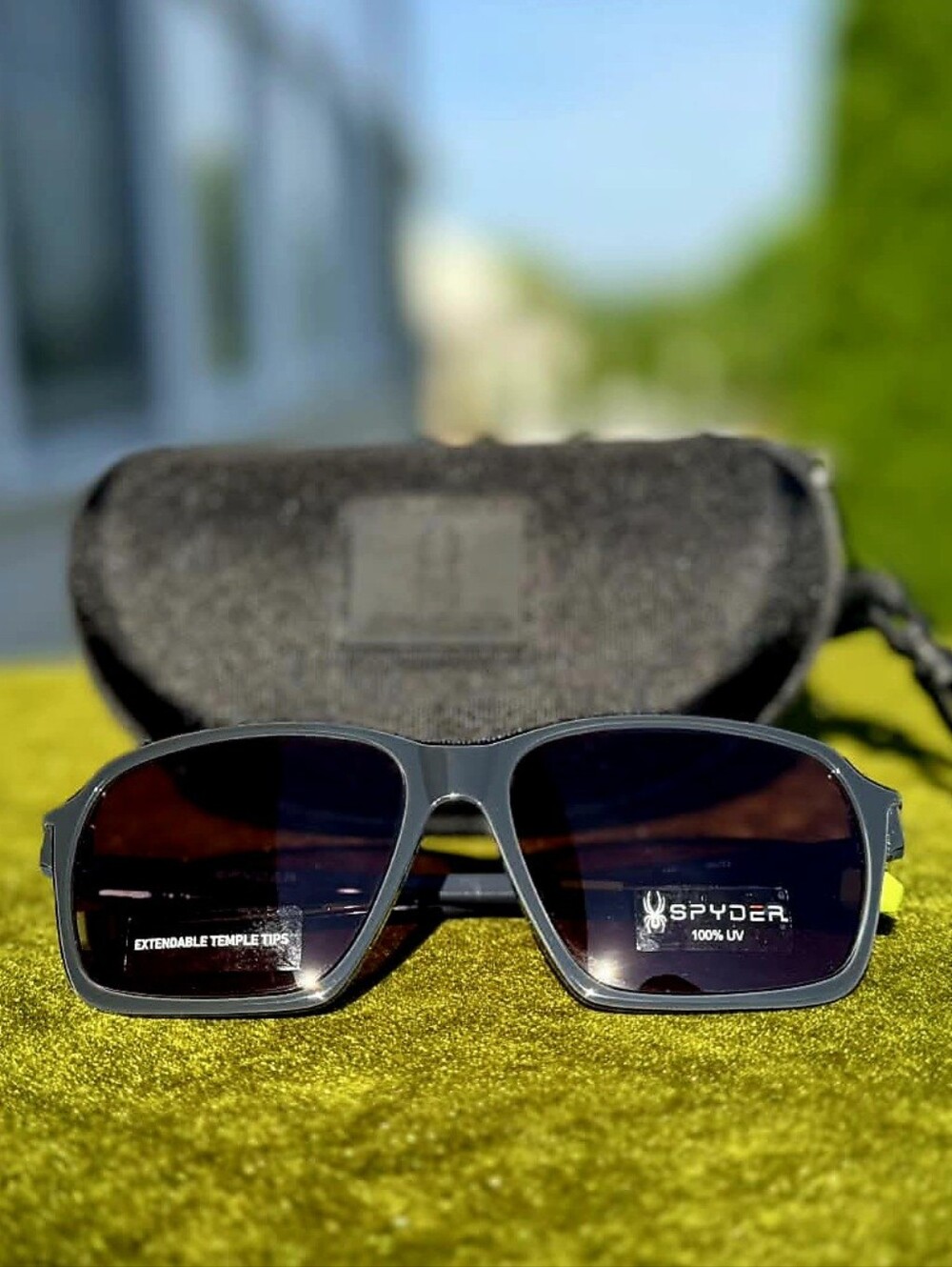 🏃‍♂️New Spyder Sport Sunglasses – Black Diamond Frame w/ Extendable Temples